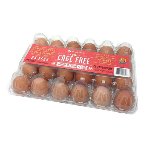 Eggland's Best Cage Free white eggs are an excellent source of vitamins B12, B2 and B5, a good source of folate, and provide 38 more lutein than regular eggs. . Sams club eggs prices